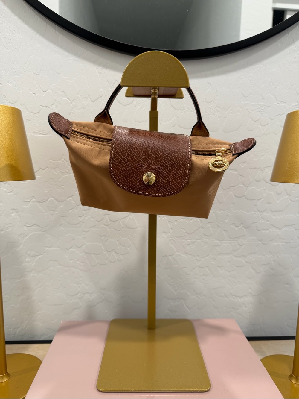 Longchamp Le Pliage Pouch with Top Handle - Picture 11 of 11